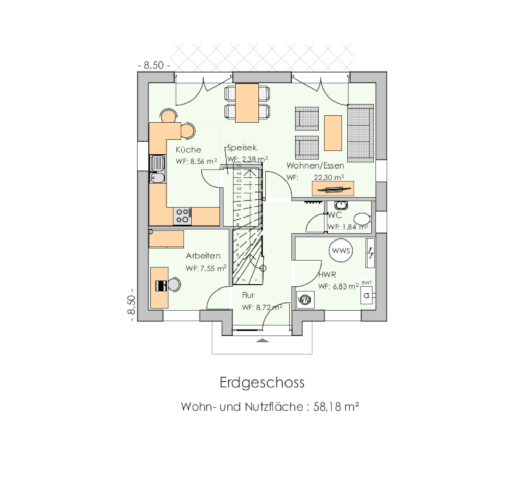 Haustyp-Stadtvilla118-Grundriss EG